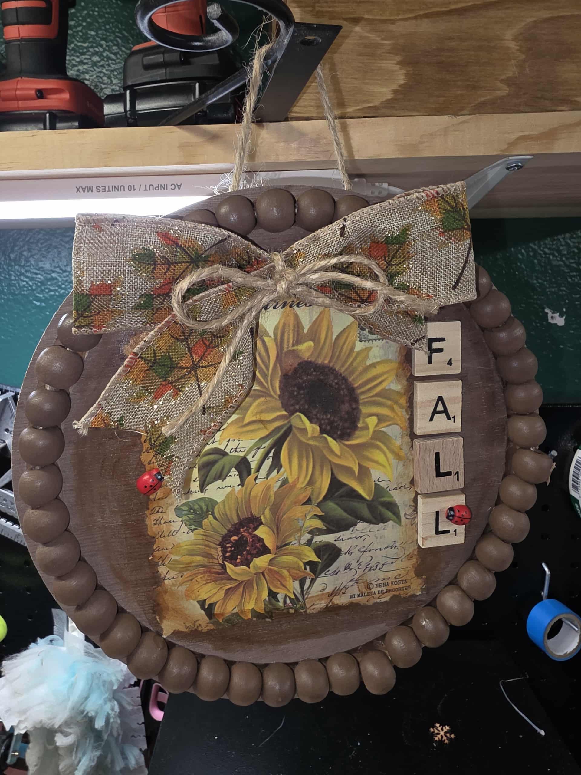 Fall Sunflower Plaque