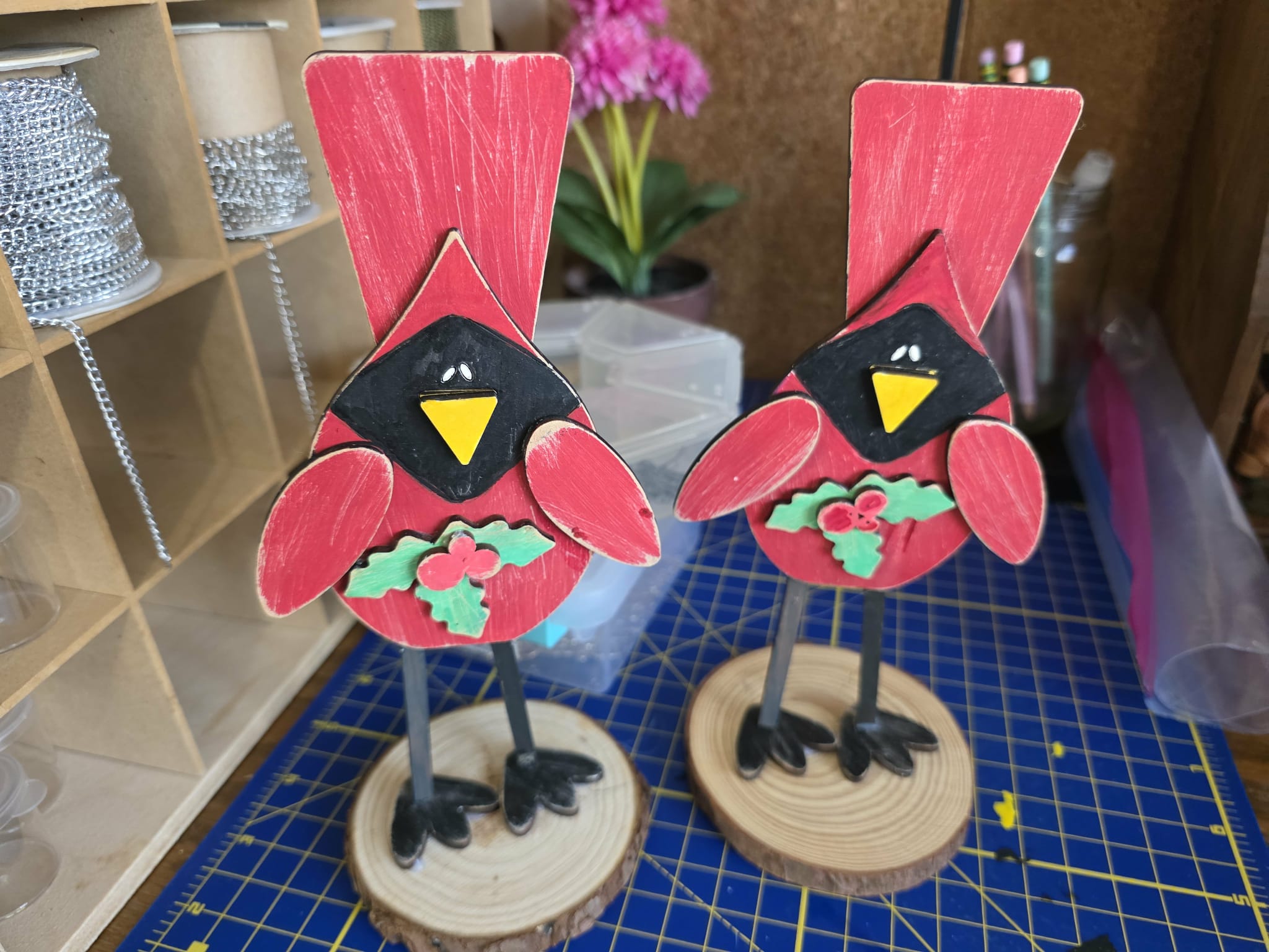 Standing Goofy Cardinals