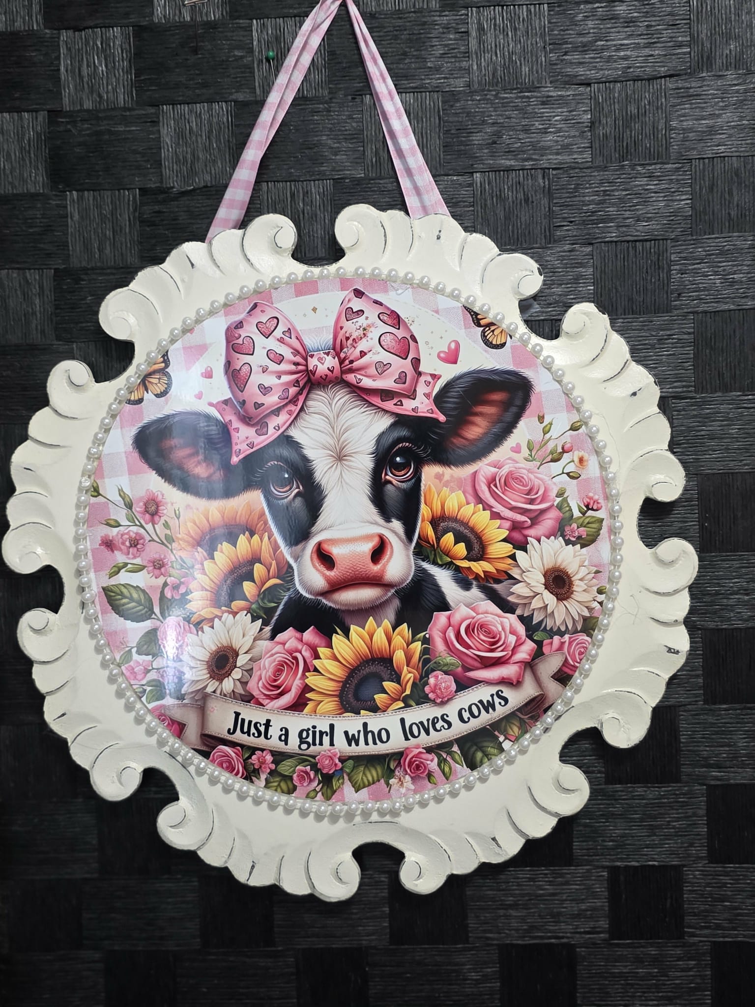 Just a girl who loves cows Sign