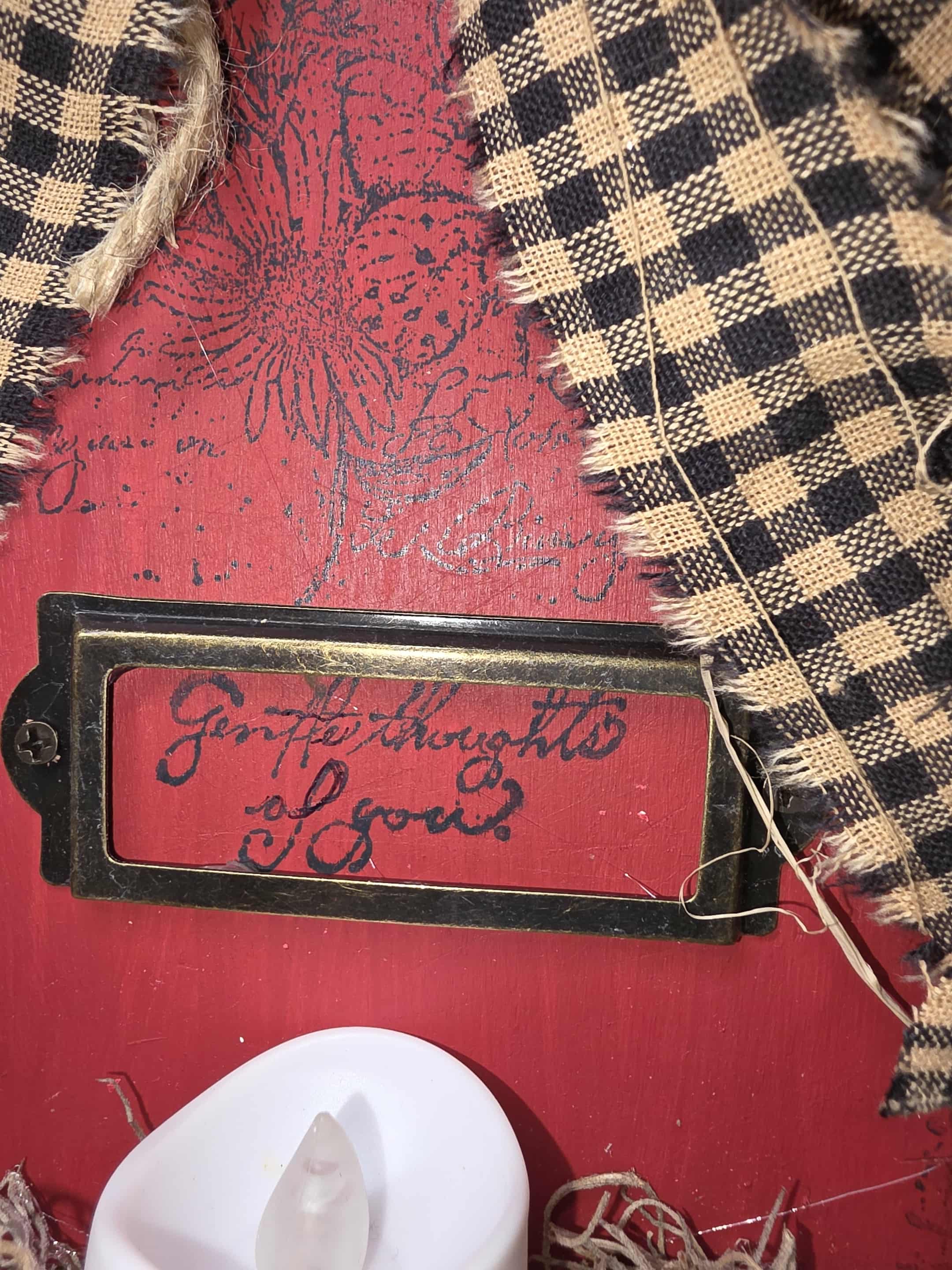 Gentle Thoughts Sign